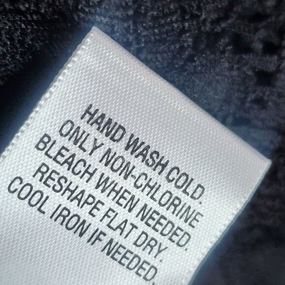 Croft & Barrow Top Womens Size 2X Solid All Black Lace Overlay 3/4 Sleeve Nwt - Picture 9 of 9